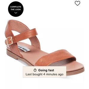 Steve Madden Tan Minimalist Sandals